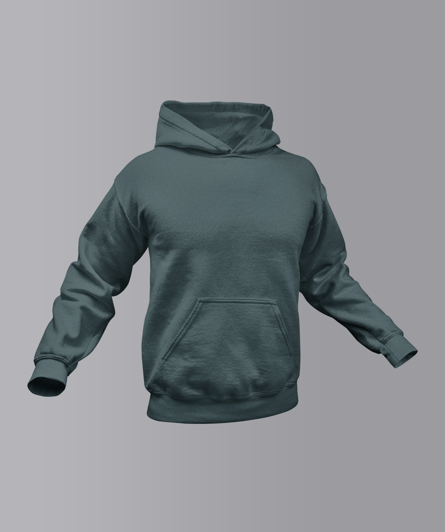 Teal Unisex Plain hoodie