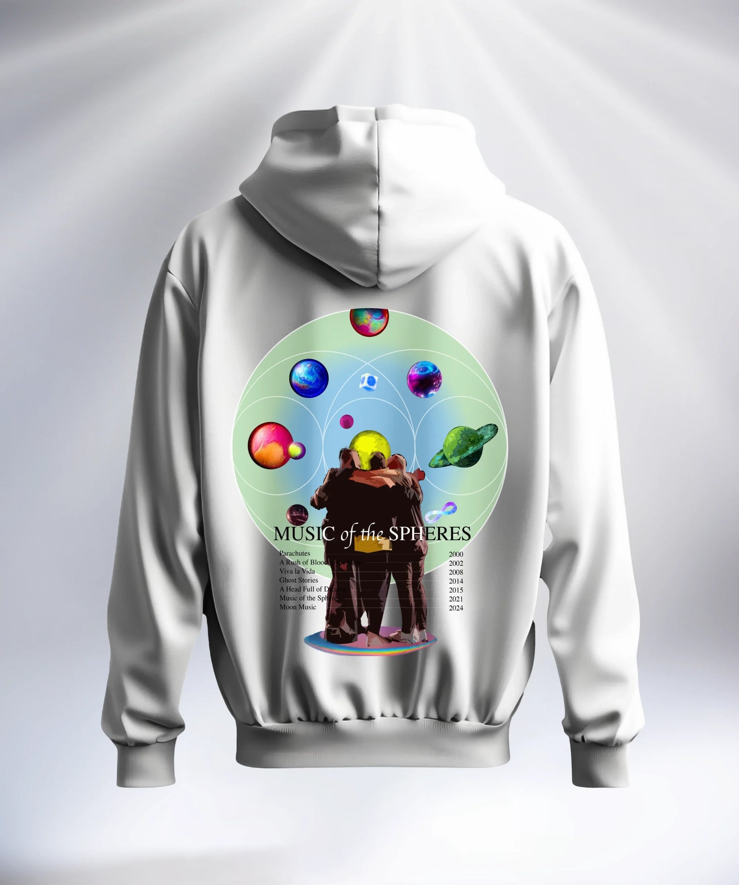 Coldplay White Unisex Hoodie