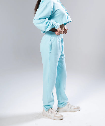 Sky Blue Cropped Hoodie