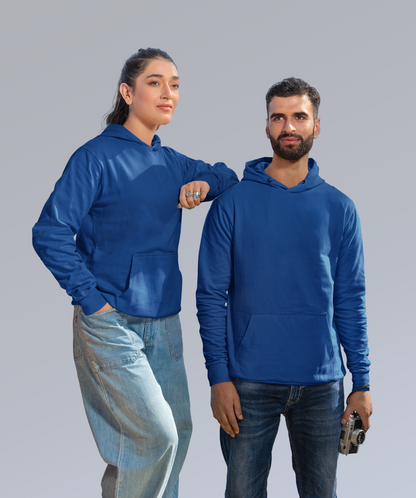 Royal Blue Unisex Plain Hoodie