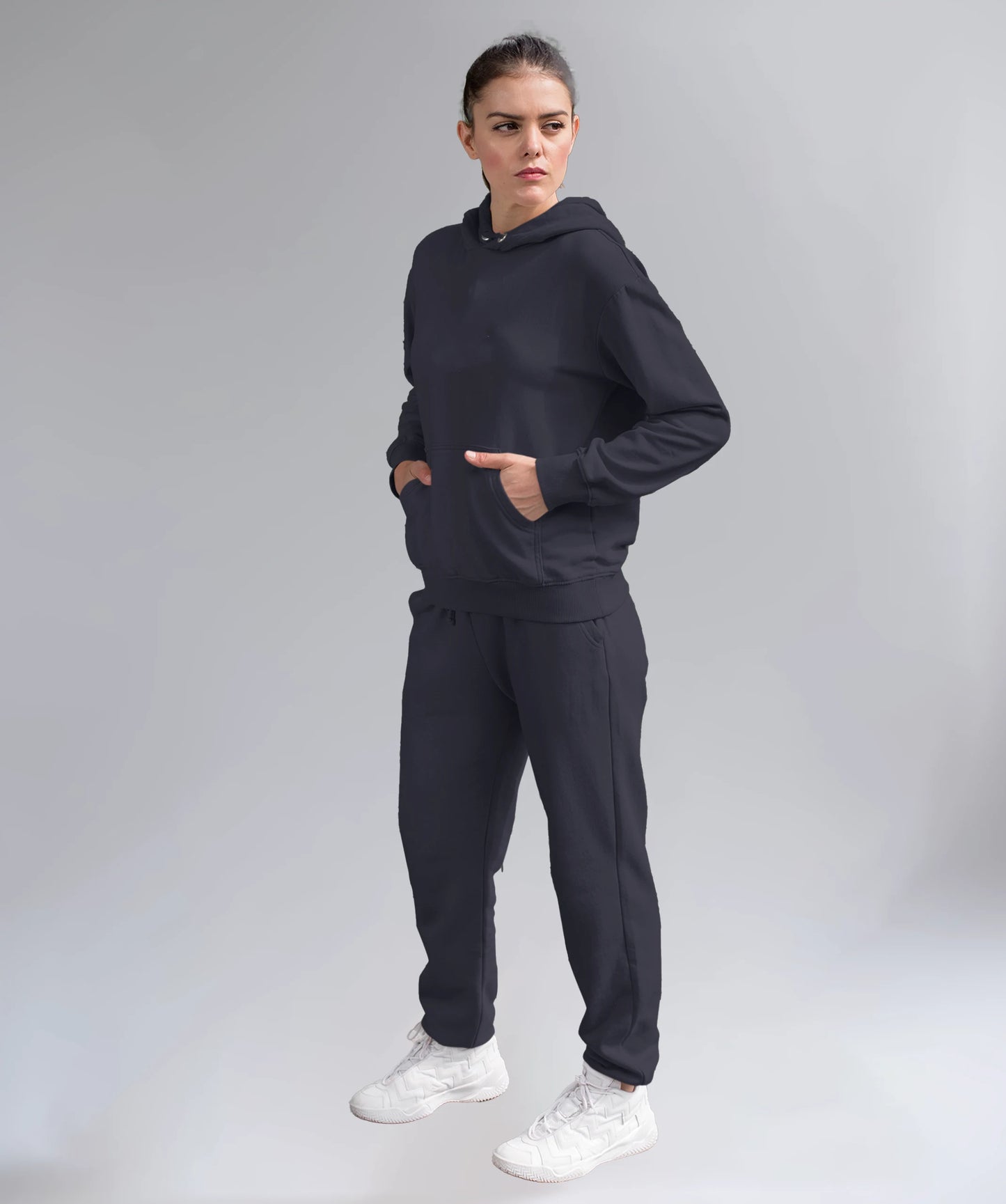 Navy Blue Unisex Winter Co-ordset