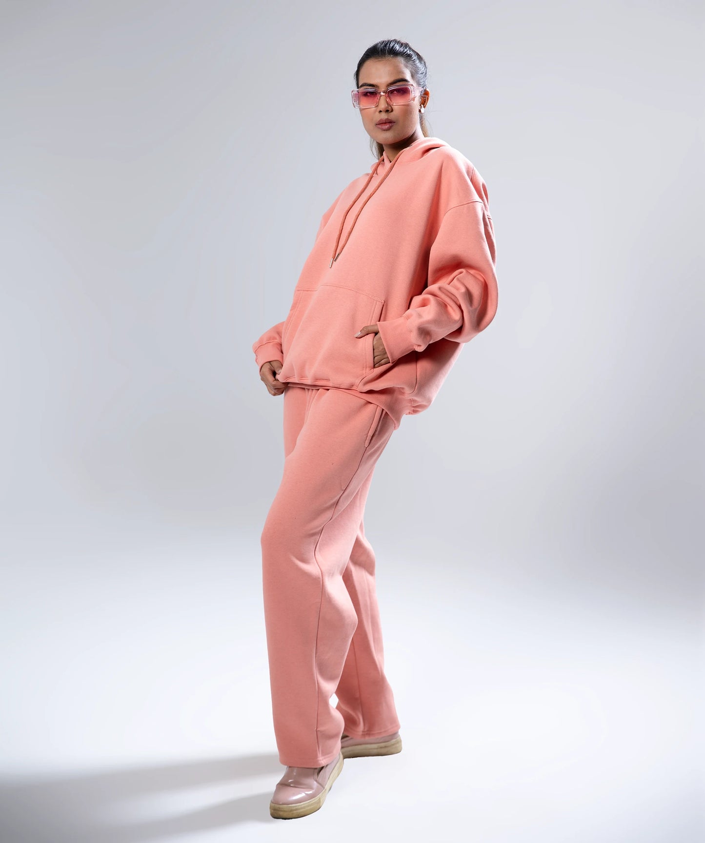 Pink Unisex Winter Co-ordset