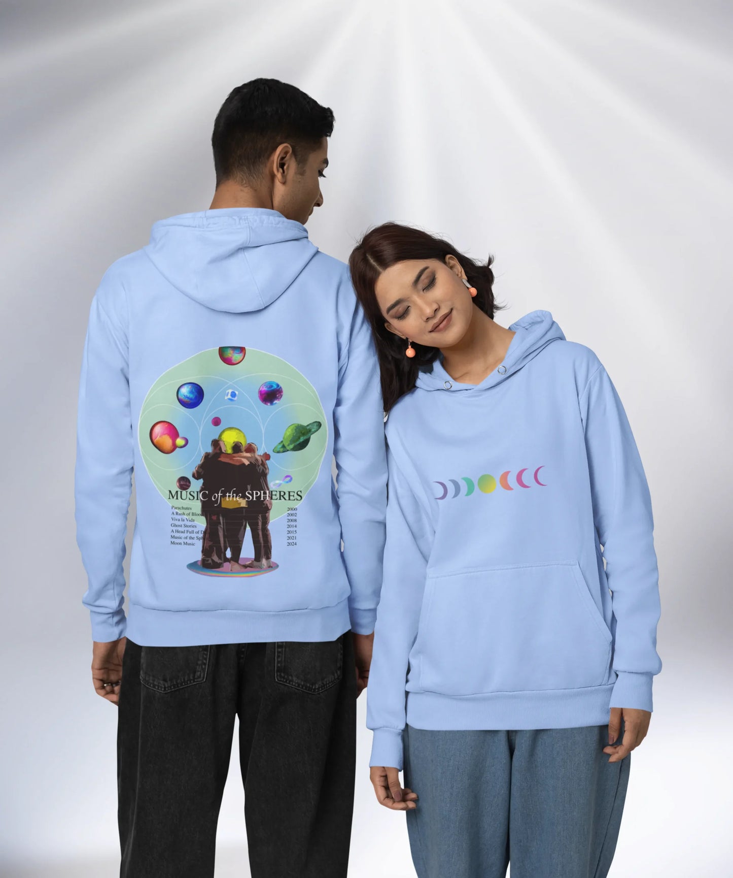 Sky Blue Coldplay Unisex Hoodie