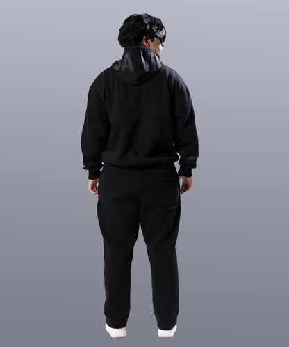 Black Unisex Winter Co-ordset