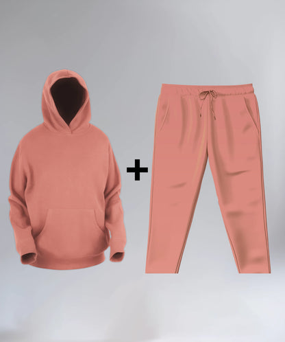 Pink Unisex Winter Co-ordset