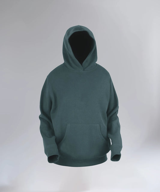 Teal Unisex Plain hoodie