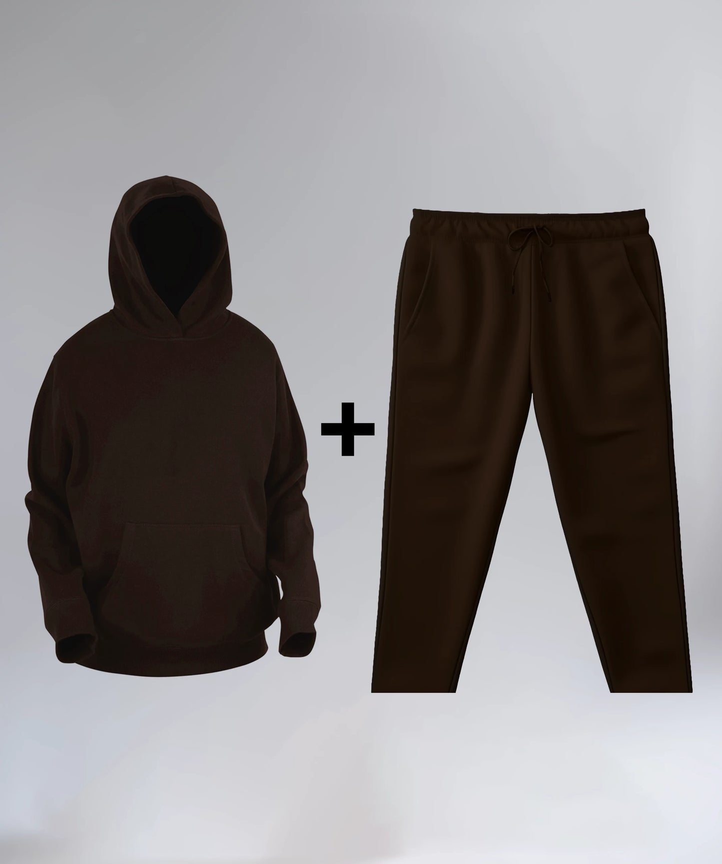 Brown Unisex Winter Co-ordset